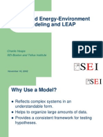 Integrated Energy-Environment Modeling and LEAP: Charlie Heaps SEI-Boston and Tellus Institute