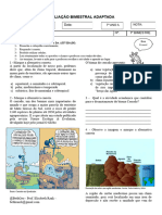 7 Efii Prova Adaptada Primeiro Bimestre Geografia