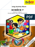 Learning Acivity Sheet Science 7