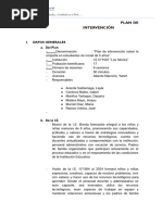 Esquema de Informe Final de Aplicación Del Modelo de Atención