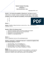 NLP Assignment-3 Solution