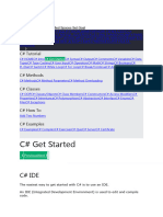 C# Get Started