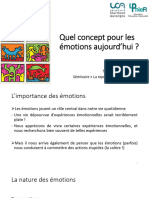 Quel Concept Pour Les Emotions.s. Lepine