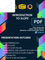 INTRODUCTION TO SLOPE (Ir. Aishah)