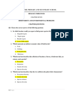 Chapter 7 BIODIVERSITY & ENVIRONMENTAL PROBLEMS