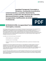 TEMA 5. Incapacidad Temporal. Concepto y Causas