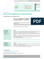 Le2016 Kystes Bronchogéniques Intrapulmonaires