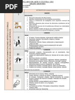 2° - Syllabus de Arte y Cultura 2024