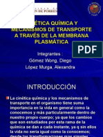 Cinética Química y Transporte de Membrana