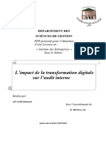 AVANT PROJET Transformation Digitale