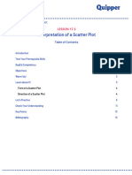 Mathematics: Interpretation of A Scatter Plot