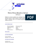 C-V Actualizado - Maria Elena Mendoza Quispe