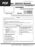 Service Manual: LC-32D62U LC-37D62U