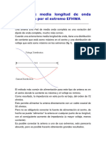 Antena de Media Longitud de Onda Alimentada Por El Extremo EFHWA