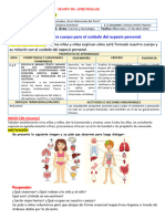 Sesion Conocemos Nuestro Cuerpo para El Cuidado Del Espacio Personal