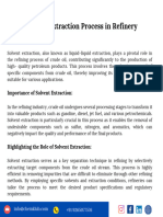 Solvent Extraction Process in Refinery