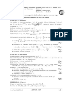 MINESEC Maths TleC Bacc 2023