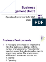 LSO - Operating Environments