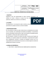 PSQ - 005 Açoes Corretivas, Preventivas e de Melhorias