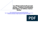 Contemporary Philosophical Proposals For The University Toward A Philosophy of Higher Education 1St Edition Aaron Stoller Full Chapter