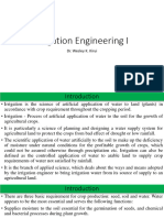 Irrigation Engineering Class Notes