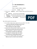 Level - Review - Pre-Intemediate - 1 Answers