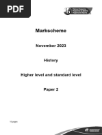 History Paper 2 TZ1 HLSL Markscheme