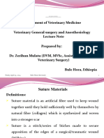 Suture Materials and Suturing Techniques