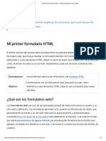 Mi Primer Formulario HTML - Aprende Desarrollo Web - MDN