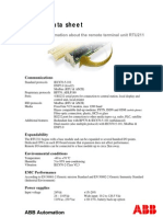 RTU211 Data Sheet: 7hfkqlfdolqirupdwlrqderxwwkhuhprwhwhuplqdoxqlw578