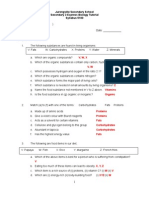 Chapter 5 Nutrition - Tutorial Answers)