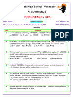 Sample Paper 5 (Final Exam XI Accountancy)