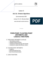 ALU (3) - Division Algorithms: Humboldt-Universität Zu Berlin