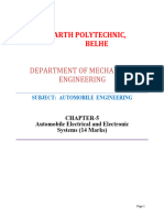 Chapter No. 4 - Automobile Electronics and Electrical Systems