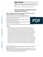 Hidden Dangers - Recognizing Excipients As Potential Causes of Drug and Vaccine Hypersensitivity Reactions