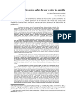 Contradicción Entre Valor de Uso y Valor de Cambio, Marx y Filosofía Política