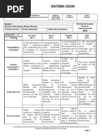 Rúbrica Ordinario PP Lectoescritura