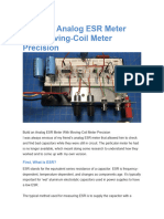 Build An Analog ESR Meter With Moving