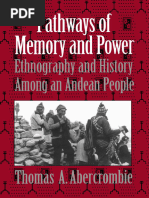 Thomas Abercrombie - Pathways of Memory and Power - Ethnography and History Among An Andean People-The University of Wisconsin Press (1998)