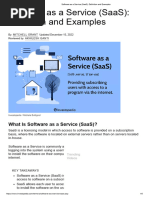 Software As A Service (SaaS) - Definition and Examples