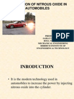 Seminar Application of Nitrous Oxide in Automobiles