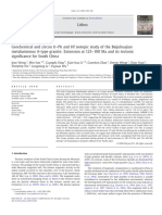 Geochemical and Zircon U-Pb and HF Isotopic Study of The Baijuhuajian Metaluminous A-Type Granite