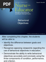 Behavioral Objectives