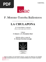 La Chulapona (Nº8) - PARTITURA