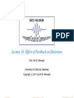 2011 Eecs 142 Lect14 Effect of Feedback On Distortion