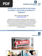 Proceso de Obligación de Dar Suma de Dinero y Ejecución de Garantía I Sesión 9 Diplomado