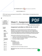 Artificial Intelligence - Knowledge Representation and Reasoning - Unit 8 - Week 5