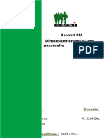 Dimensionnement D Une Passerelle