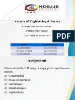 Single Phase Synchronous Motors