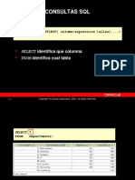 Consultas SQL: SELECT Identifica Que Columna FROM Identifica Cual Tabla